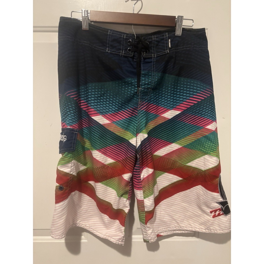 Billabong Board Shorts Platinum X Recycler‎ PX2 Stretch Mens 34 Blue Swim Trunks